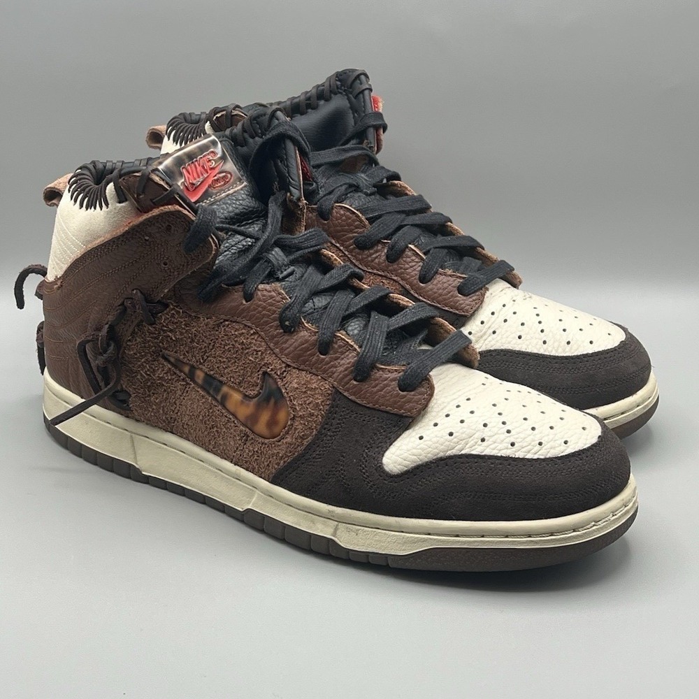 2020 Nike Dunk High Bodega Legend Fauna Brown Retro Shoes - Men's Size 10 USED